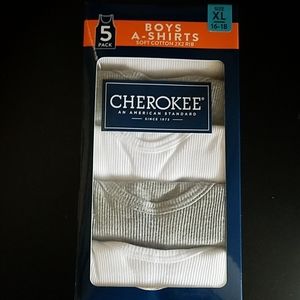 Boys A-Shirts Soft Cotton 2x2 Rib Cherokee